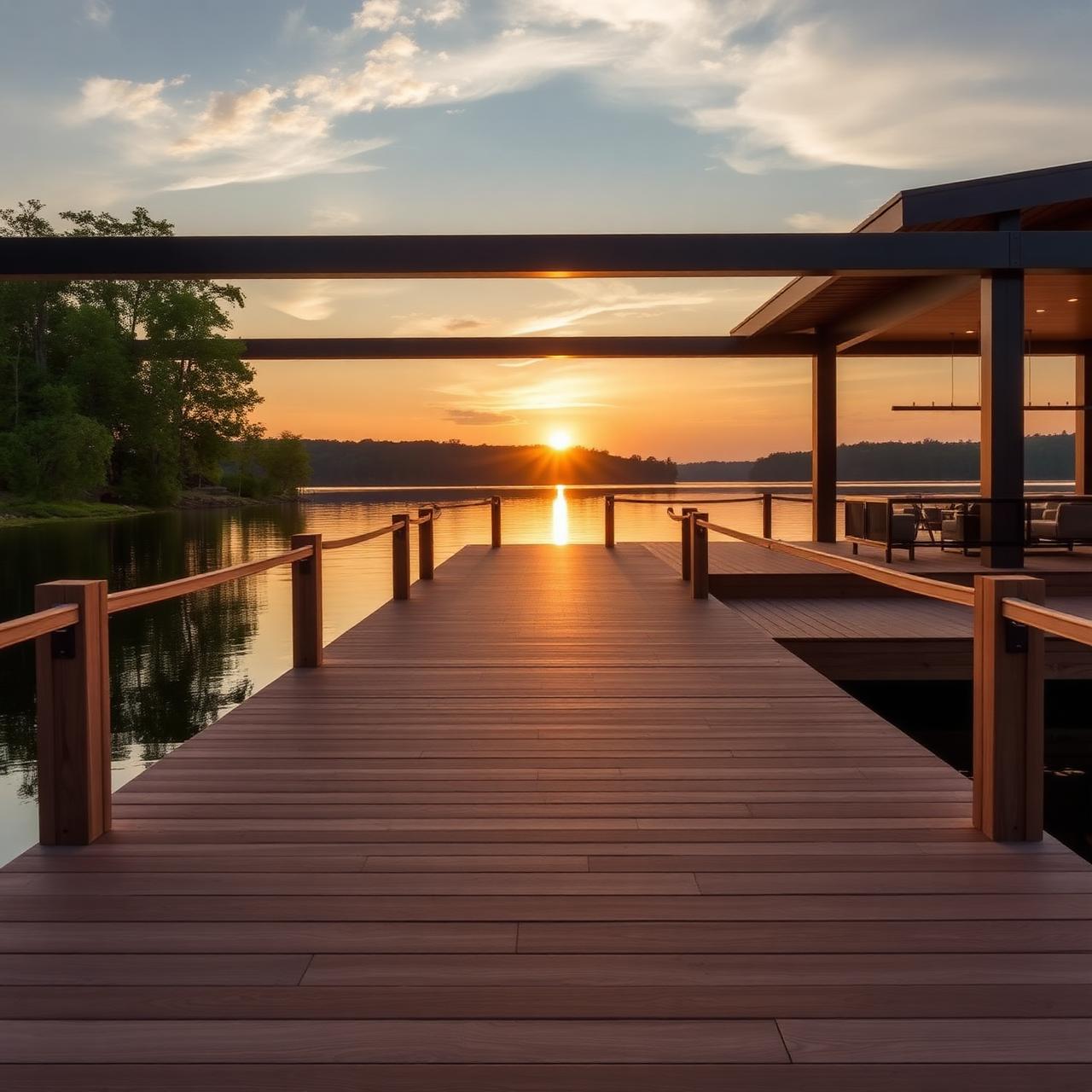 Lakeside dock build
